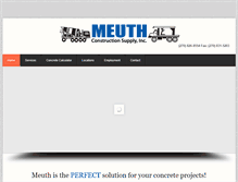 Tablet Screenshot of meuthconcrete.com